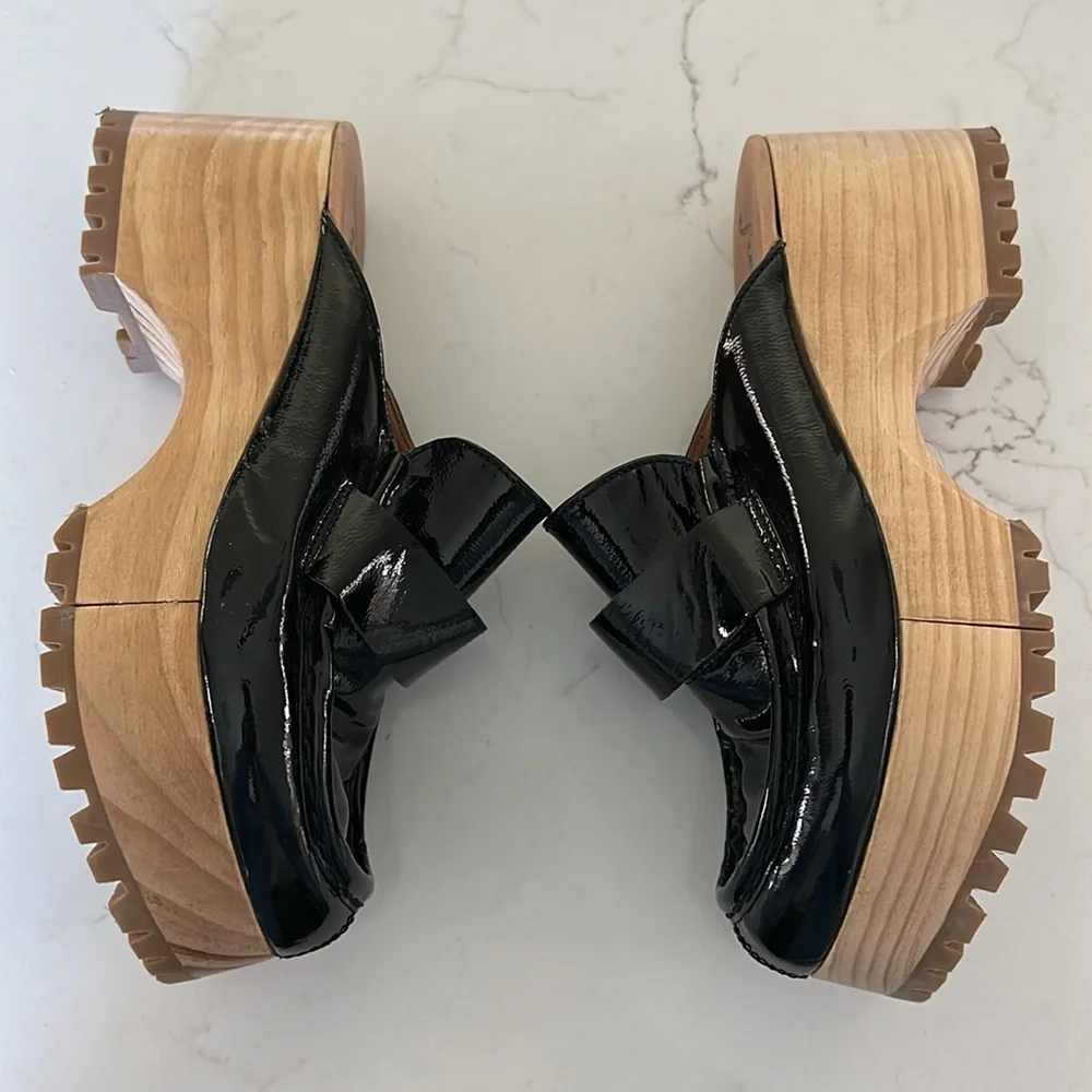 Free People Black Patent Corbin Loager Clog - Picture 4 of 12
